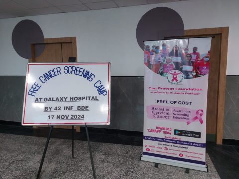 Free Breast and Cervical Cancer Screening Camp organized by Can Protect Foundation in collaboration with AWWA, providing Pap smears, iBreast Exam, and women's health checkups in Dehradun.