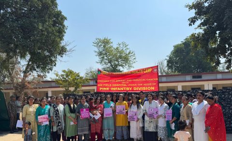 Free cancer screening camp for Indian Army women by Can Protect Foundation, providing early detection services