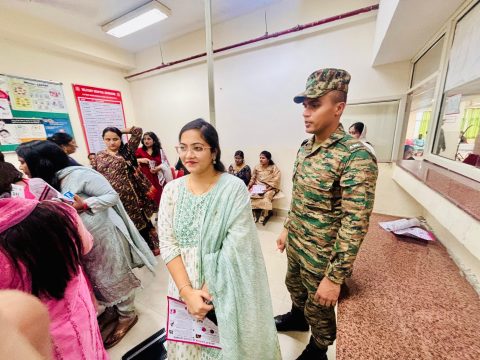 Participants in Free Breast and Cervical Cancer Screening Camp at Military Hospital conducted by Can Protect Foundation