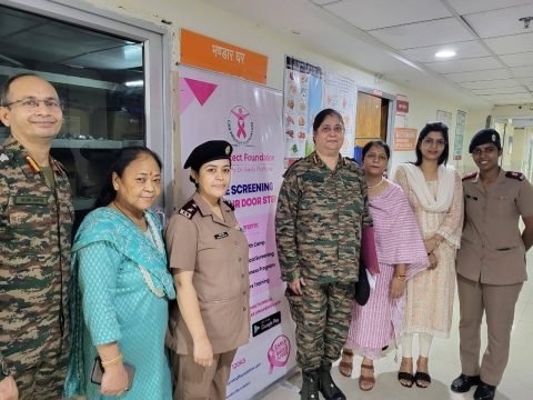 Team Can Protect Foundation with Indian Army Officials at Free Breast and Cervical Cancer Screening camp by