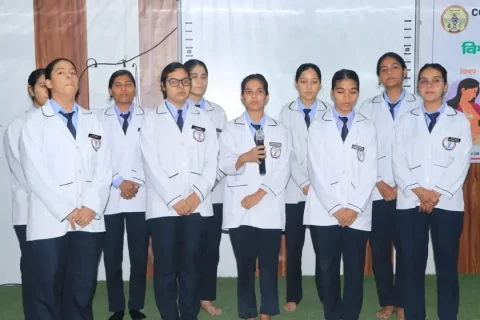 Students attending World Breastfeeding Week 2025 awareness program