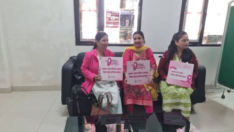 Honourable Minister Rekha Arya at breast cancer event Dehradun