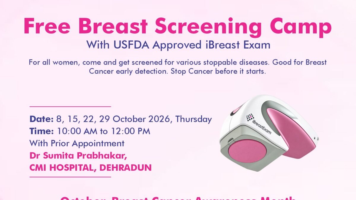Dr. Sumita Prabhakar at free breast screening camp in Dehradun | Can Protect Foundation